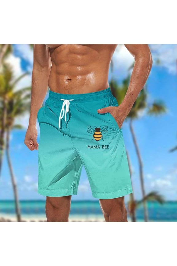 Tennis Shorts For Men, Mens Shorts Casual Men Casual Fashion Print Shorts With Pockets Elastic Waist Beach Pants Mens Short Shorts