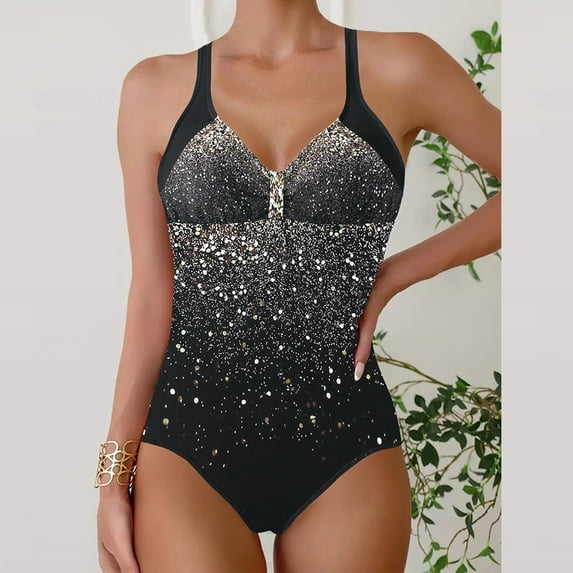 Runfenguu Trendy Swimsuits For Women 2025 Swimsuit Womenwomen Large Print Split Swimsuit Skirt Bikini Split Swimsuit Suit