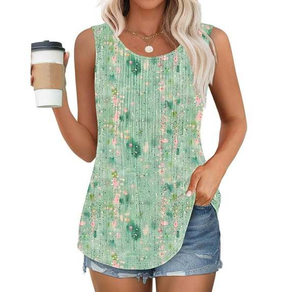 Runfenguu Womans Tank Tops Tank Top For Women Pack Women'S Solid Color Camisole Sleeveless T-Shirt Loose Tank Women Tank Tops Loose Fits