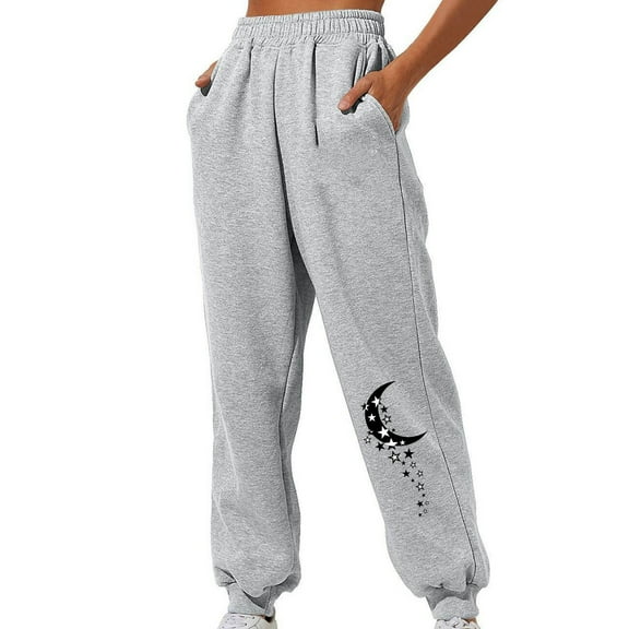 Runfenguu Work Pants Women, Comfy Work Pants Women Women Casual Printing Sweatpants With Loose Thread Ankle Binding Sports Pants