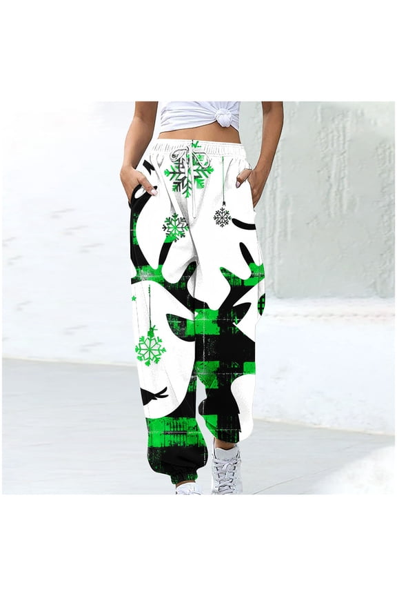 Y2K Pants, Motorcycle Pants Women Women'S Casual Trousers Printing Drawstring Pants Waist Long Pants Sweatpants With Pocket