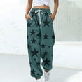 thumbnail image 1 of Runfenguu Y2K Sweatpants, Baggy Cargo Pants Women Women Fashion Non Positioning Printed Elastic Waist Drawstring Leg Tight Pants, 1 of 5
