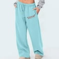 thumbnail image 1 of Runfenguu Y2K Sweatpants, Comfy Pants Women Women'S Elastic Lace-Up Casual Solid Color High-Waisted Wide-Leg Yoga Pants, 1 of 5