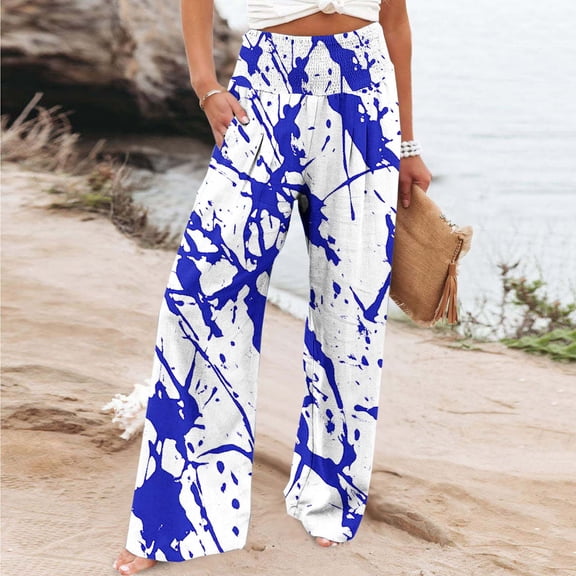 Runfenguu Y2K Sweatpants, Lightweight Sweatpants Women Women Casual Comfortable Printing Pockets Elastic Waist Straight Loose Pants