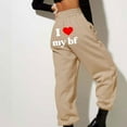 thumbnail image 1 of Runfenguu Y2K Sweatpants, Travel Pants Women Women Casual Printing Sweatpants With Loose Thread Ankle Binding Sports Pants, 1 of 6