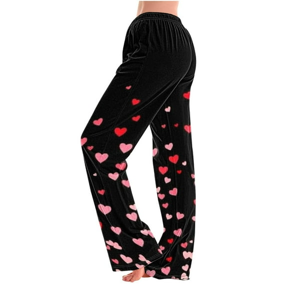 Runfenguu Y2K Sweatpants, Travel Pants Women Women'S Home Pocket Print Pajamas Daily Home Clothes Long Pants