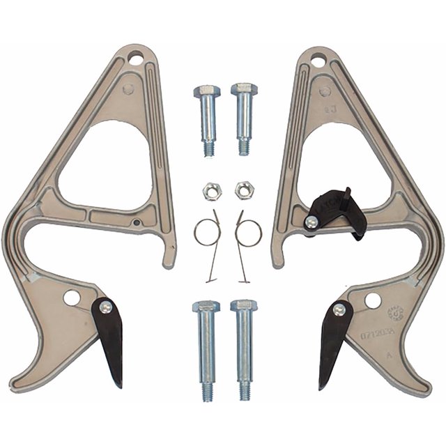 Rung Lock Kit for Aluminum Extension Ladder, Gray