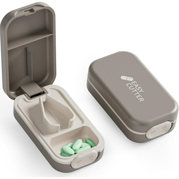 Rungopro Small Pill Cutter, Pill Splitter Pill Cutter for Small or Large Pills, Cuts Vitamins Tablets, Portable Pretty Pill Crusher