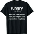 thumbnail image 1 of Rungry Definition Funny Hungry Runner Marathon Running T-Shirt, 1 of 3