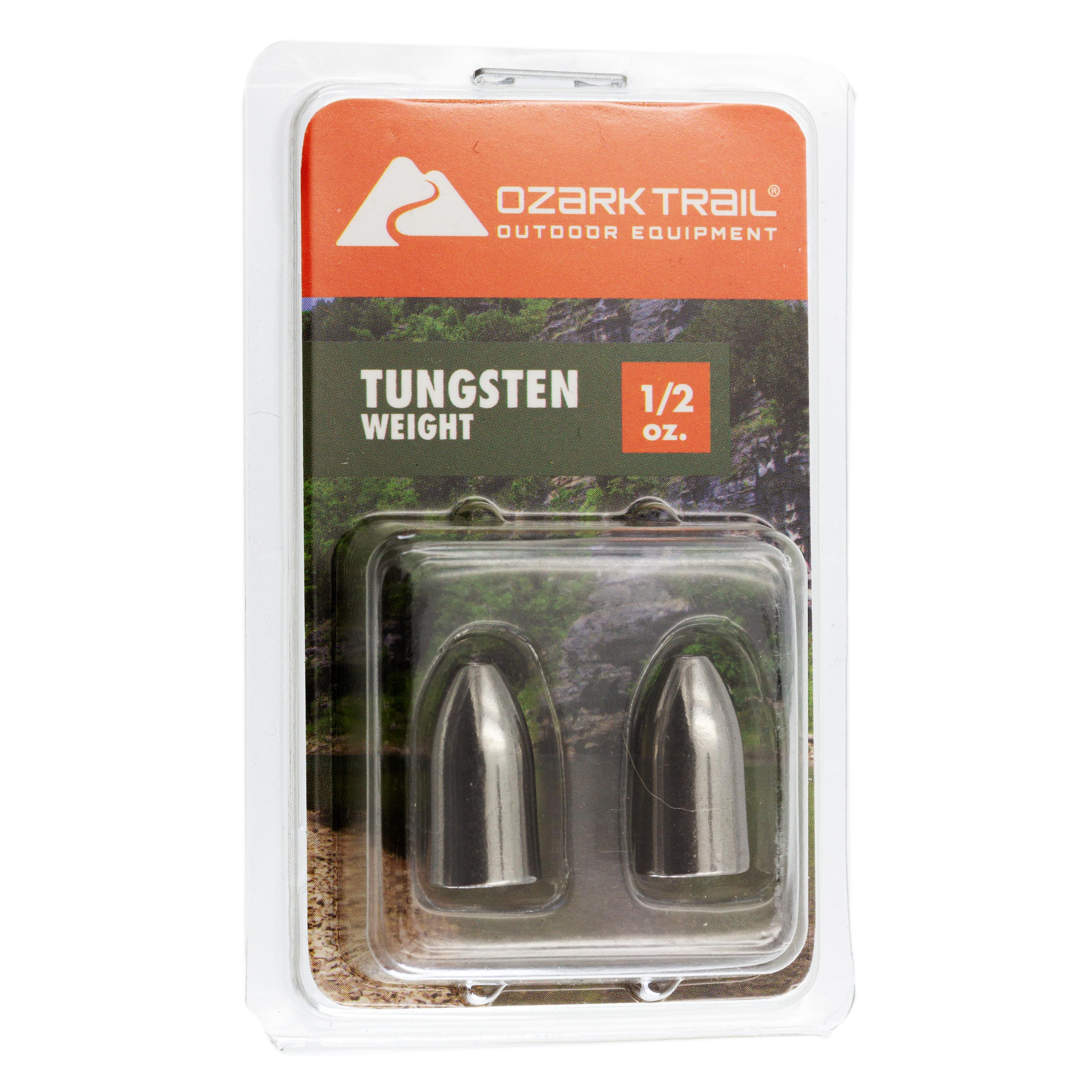 Ozark Trail 3/16-Ounce Tungsten Fishing Worm Weight, 4pcs - Natural 