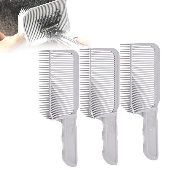 Rungungde Barber Fade Combs, Professional Hair Cutting Comb Gradienter Design Barber Fade Combs Curved Positioning Clipper Comb for Salon Hairdressing, Barber or At Home