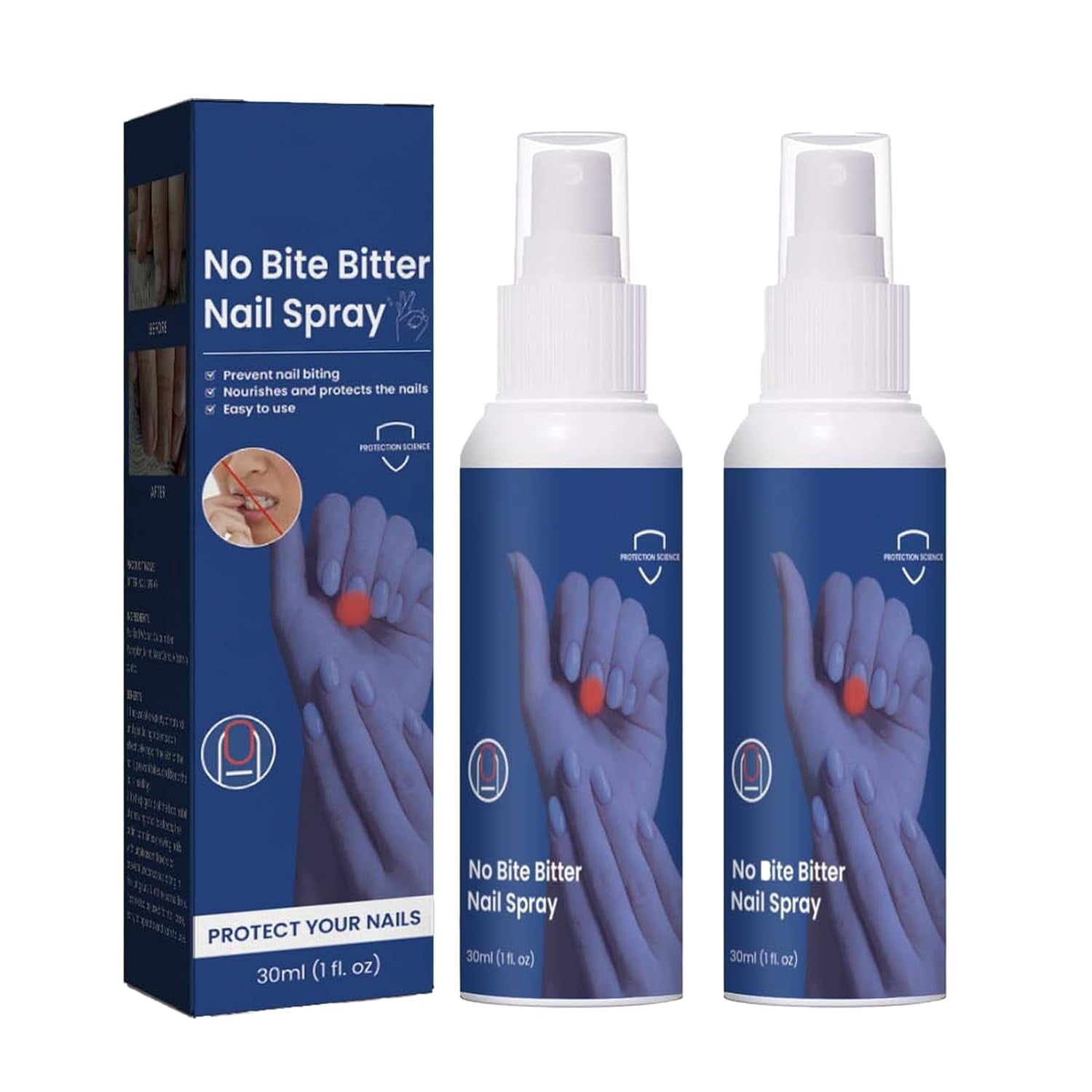 Rungungde Bitter Nail Spray for Nail Biting, Bitter Mint Spray to Stop Nail Biting Thumb Sucking