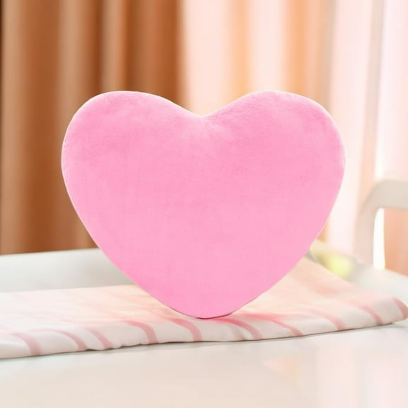 Rungungde Cute Mini Love Heart Shape Throw Pillow - 6 x 6Inch | Ultra Soft Cushion Bed Pillows for Christmas Valentines Day Birthday Room Decorations, Ideal Gifts for Her