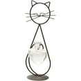 thumbnail image 1 of Rungungde Desktop Glass Planter Vase Holder Metal Stand Cat Planter Indoor Plant Propagation Stations Unique Plant Terrarium Home Decor Cat Themed Gifts (B), 1 of 12
