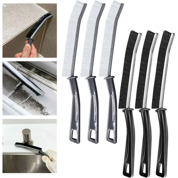 Rungungde Gap Cleaning Brush, Crevice Cleaning Brush Tool, Bathroom Gap Cleaning Brush, Clean The Dead Corners of Bathroom Kitchen Tiles Groove, Multi-Purpose Door Window Track Cleaning Brush (6PCS)