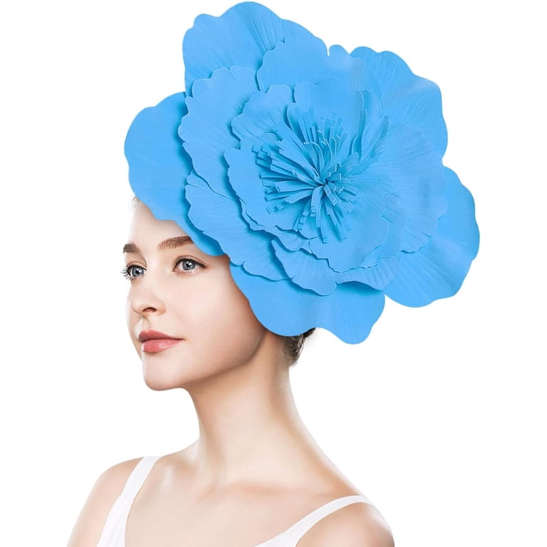 Rungungde Large Flower Fascinators Hats for Women, Fancy  display picture 2