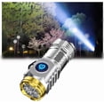 thumbnail image 1 of Rungungde Three-Eyed Monster Mini Flashlight - Rechargeable Flashlights High Lumens Flash Light, Mini Flash Super Power Flashlight, Portable LED Flashlights for Outdoor Camping Hiking Travel, 1 of 7