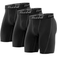 thumbnail image 1 of Runhit 3 Pack Comrpession Shorts Men Workout Running Underwear Athletic Gym Spandex Comrpession Shorts Basketball Base Layer, 1 of 7