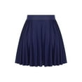 thumbnail image 1 of Runhomal Flared Mini Skirt for Women Casual Elastic Waistband Pleated Tennis Ruffle Skirts Sportwear Navy Blue One Size, 1 of 6