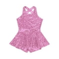 thumbnail image 1 of Runhomal Girls Sequins Dance Leotards Jazz Modern Tap Ballet Outfits Clothes Tutu Dress Pink 8, 1 of 5