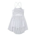 thumbnail image 1 of Runhomal Girls Spaghetti Shoulder Straps Latin Ballet Dance Dress Tutu Skirted Leotard White 6, 1 of 6