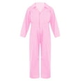 thumbnail image 1 of Runhomal Kids Boys Girls Mechanic Coveralls Long Sleeve Zipper Front Jumpsuit Boiler Suit Halloween Pink 6, 1 of 5