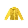 thumbnail image 1 of Runhomal Kids Boys Girls Sequins Long Sleeve Hip Hop Dance T-Shirt Party Tops Gold 12-14, 1 of 5