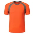 thumbnail image 1 of Runhomal Kids Boys Short Sleeve Rash Vest UPF 50+ Rashguard Swim Shirt Quick Dry Sun Shirts Sun Orange L, 1 of 4