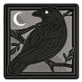 thumbnail image 1 of Runic Tribal Rune Raven Applique Multi-Color Embroidered Hook & Loop Patch - 3.5 Inch Large, 1 of 5