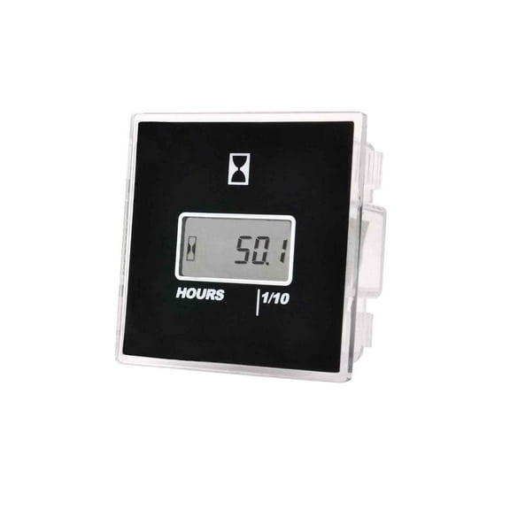 Runleader AC/DC Hour Meter Oil Pressure/Voltage Detect Meter Waterproof Engine Lawn Mower Cleaning