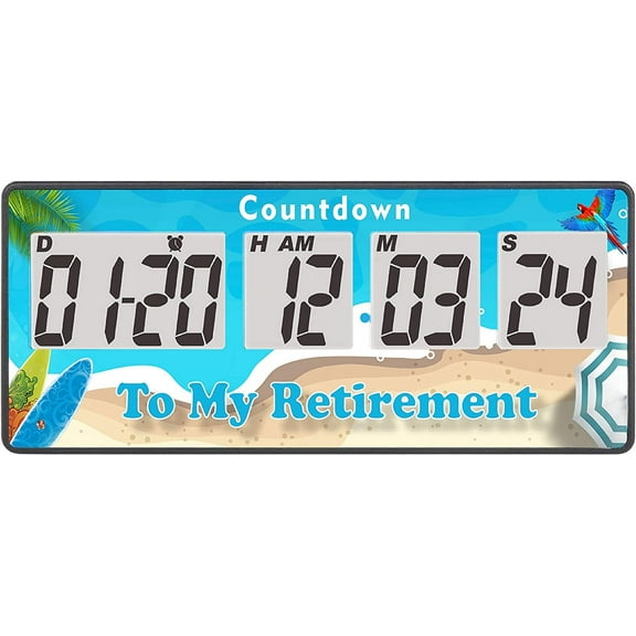 Runleader Digital 9999 Days Events Timer Count-Down&Count-up LCD Alarm Reminder Retirement Christmas
