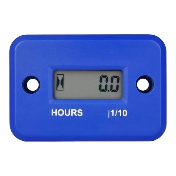 Runleader Digital HM006A Hour Meter Small Gas Engine LCD Generator Lawn Mower Blue