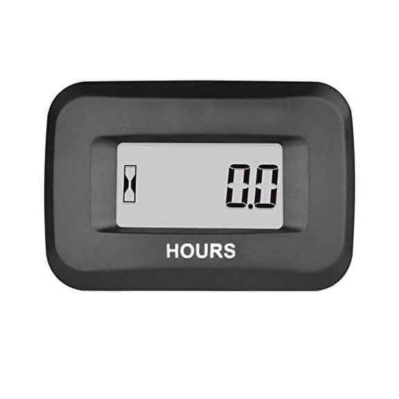 Runleader AC/DC 5V to 277V Digital Hour Meter HM057AD for Lawn Mower Generator Motocycle Farm Tractor Marine