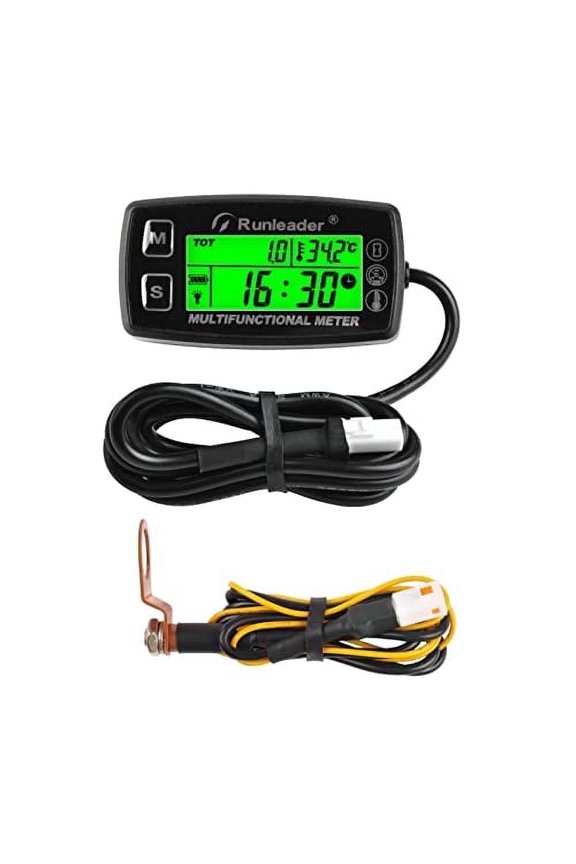 Digital Hour Meter Tachometer Engine Temperature Gauge Snowmobile Pit Bike Marine Jet Ski
