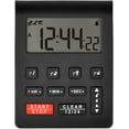 thumbnail image 1 of Runleader Digital Kitchen Timer 4 Groups of Timer Clock HM205 LCD Screen Replaceable Battery Black, 1 of 7