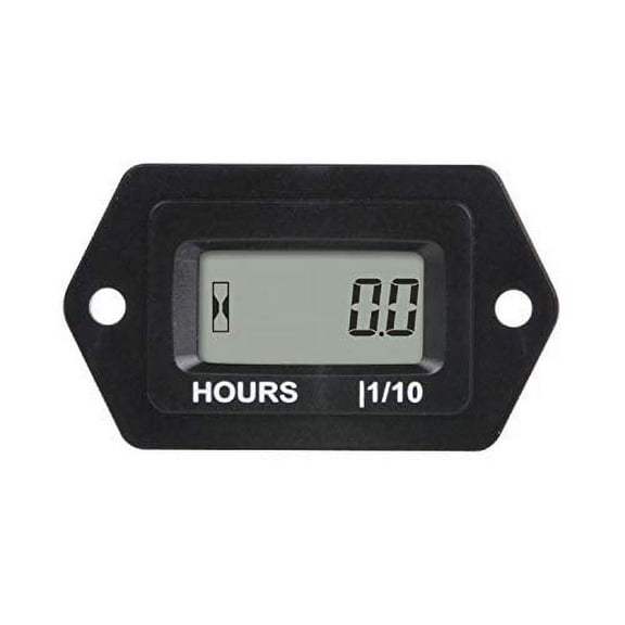 Runleader Digital LCD Hour Meter AC/DC 5V to 277V Marine ATV Snowmobile Compressor Gas Powered Motor
