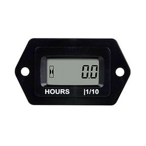 Runleader Digital LCD Hour Meter HM063AD AC/DC 5V to 277V Marine Mobile Compressor Gas Powered Motor