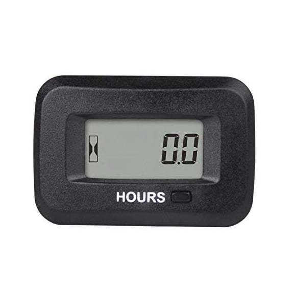 Runleader Digital LCD Hour Meter Kit AC/DC 5V to 277V Initial Hours Lawn Mower Tractor Generator