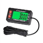 Runleader Digital Self-Powered Hours Tachometer Maintenance LCD Display Replaceable Battery HM058A