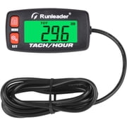 Runleader Digital Tachometer Gauge Hour Meter RPM Alert SVC&JOB Mower Tractor Snowmobile