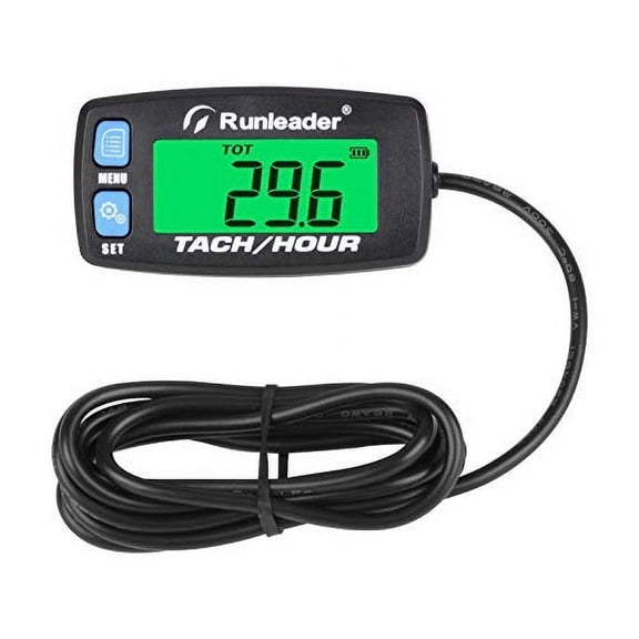 Runleader Gas Engine Hour Meter Maintenance Tachometer Lawn Mower Tractor Snowmobile ATV