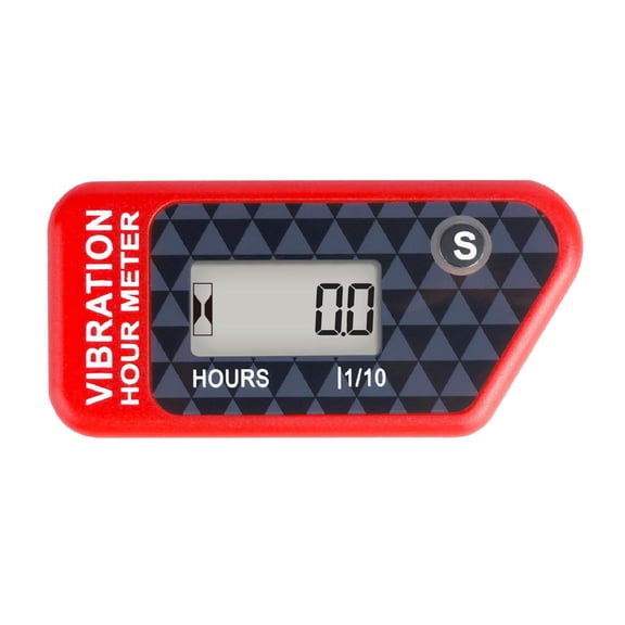 Runleader HM016B Red Digital Hour Meter for Golf Cart Tractor Generator Diesel Machine Garden