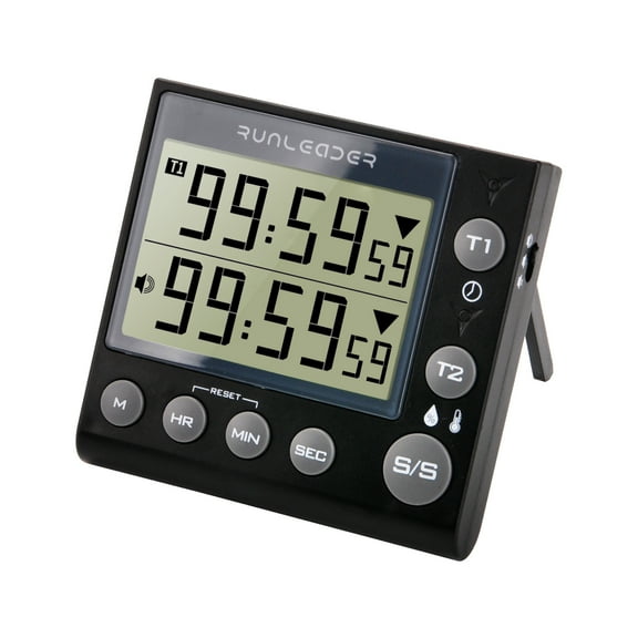 Runleader KT002A Digital Kitchen Countdown Timer Clock  Temperature Humidity Record Loud Alarm