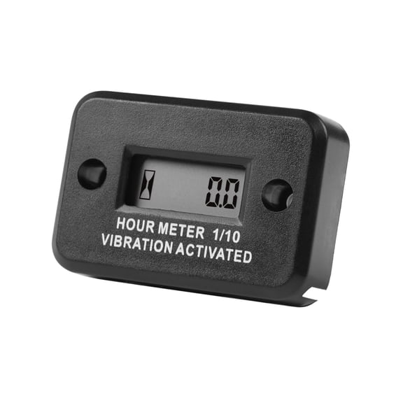 Runleader LCD Digital Wireless Vibrating Tot Hour Meter Waterproof for Lawn Mower Generator Compressors Snow Blower