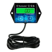 Runleader LCD Hour Meter Tachometer Maintenance Reminder Lawn Mower Golf Cart Motorcycle