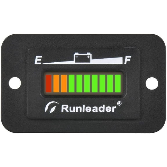 Runleader 36V Battery Level Monitor for Car, Pickup Truck, Minivan, RV, Trailer