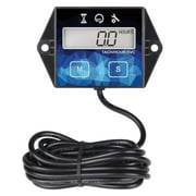 Runleader Tachometer Digital Hour Meter Gauge for 2 & 4 Stroke Spark Gas Engines Waterproof HM011F