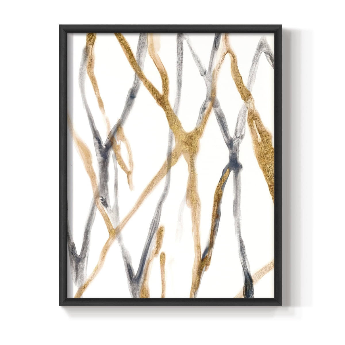 Runnel IX in Black Solid Wood 8 x 10 Framed Print