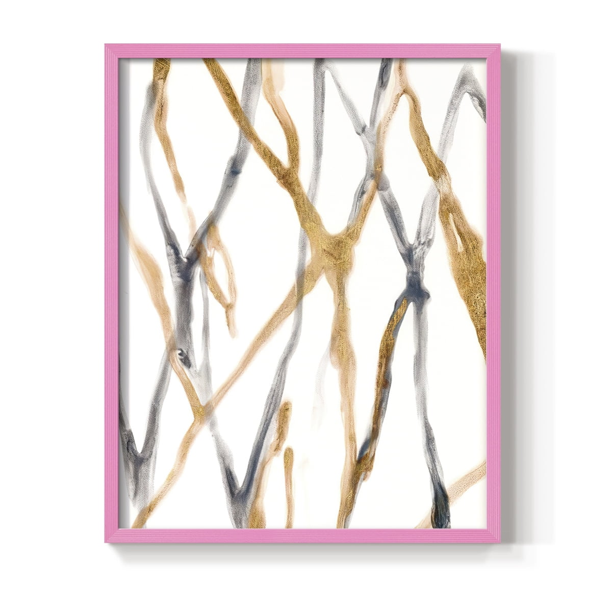 Runnel IX in Pink Solid Wood 8 x 10 Framed Print