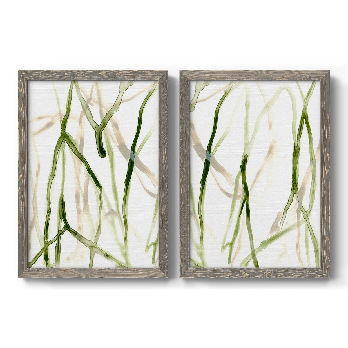 Runnel VII - Premium Framed Canvas 2 Piece Set - Ready to Hang
